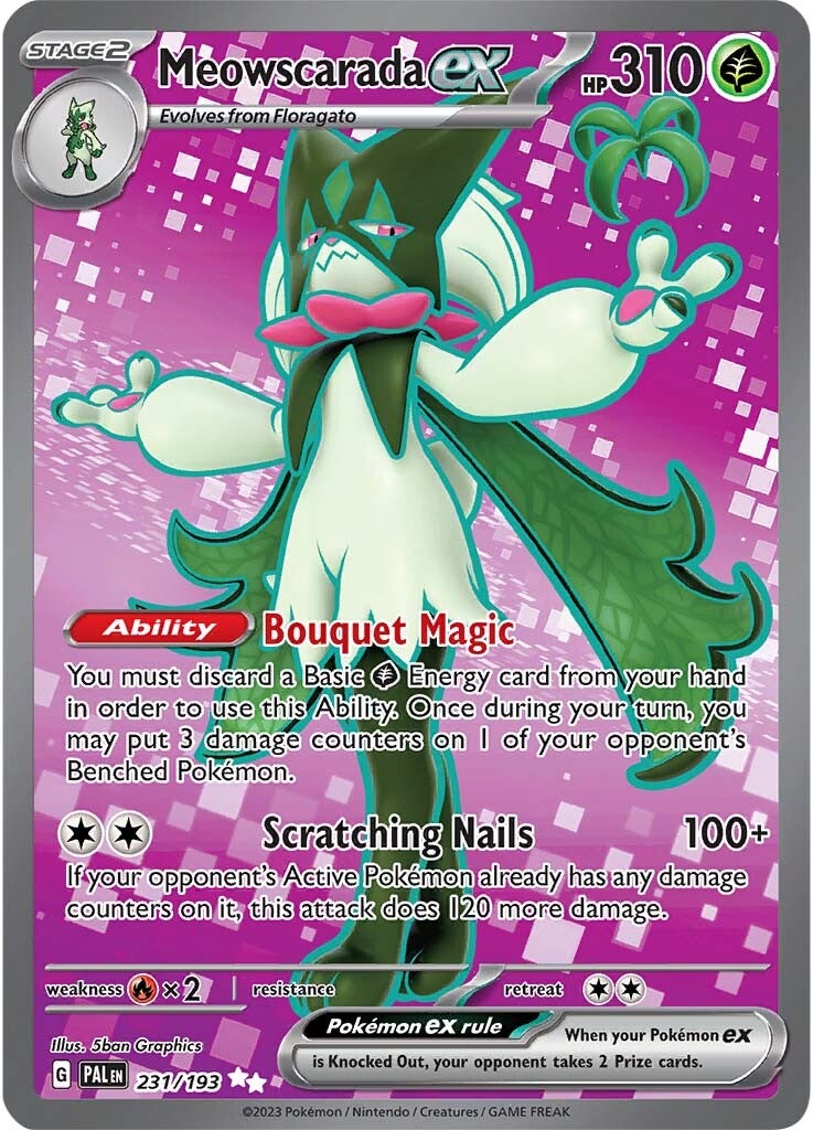 Meowscarada ex (231/193) [Escarlata y Púrpura: Evolución en Paldea]