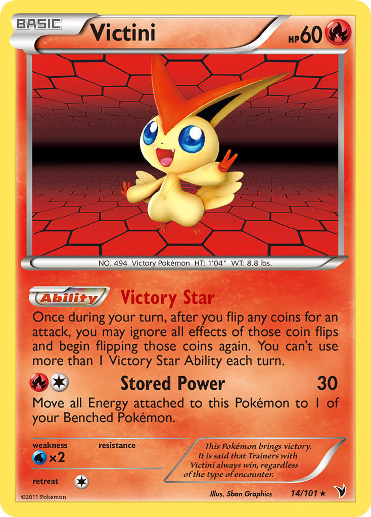 Victini (14/101) [Negro y Blanco: Victorias Majestuosas]