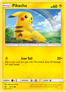 Pikachu (28/73) (Holo Cosmos) [Sun & Moon: Shining Legends]