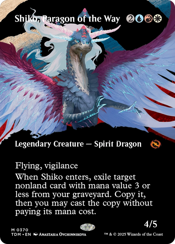 Shiko, parangon de la Voie (Sans bordures) [Tarkir : Rafale draconique]