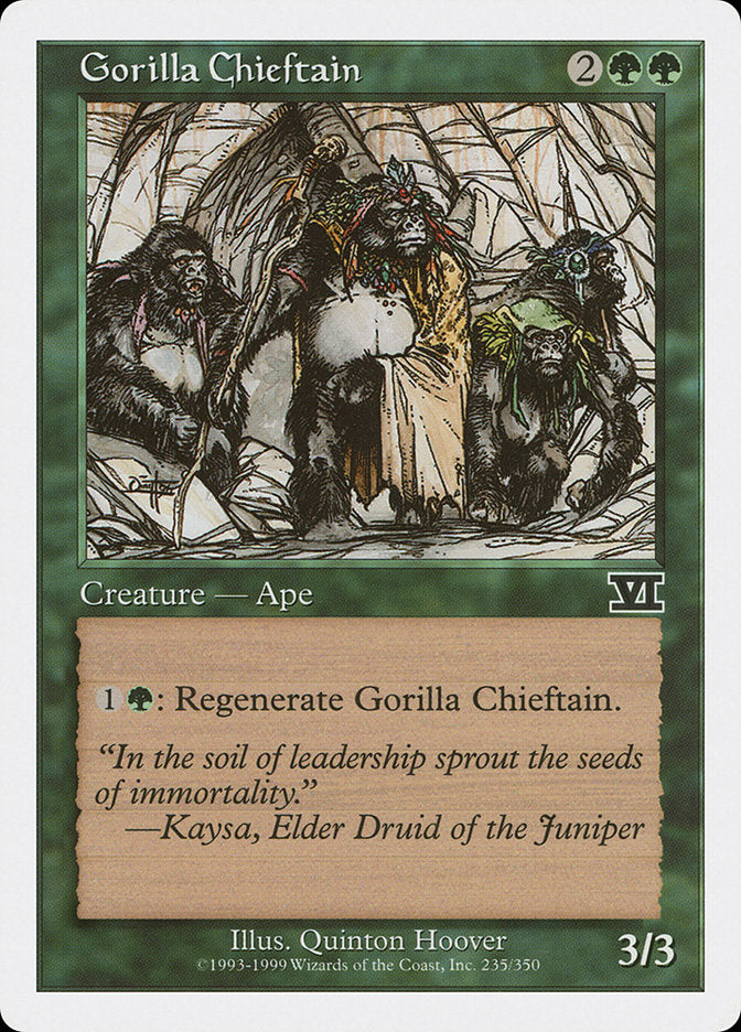 Chef gorille [Sixième Édition Classique]