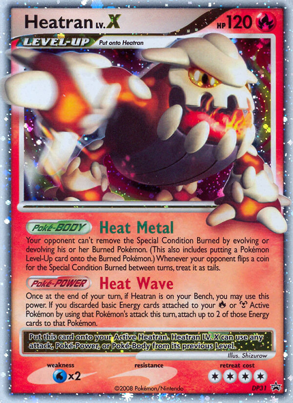 Heatran LV.X (DP31) [Diamant & Perle : Cartes promo Étoile Noire]