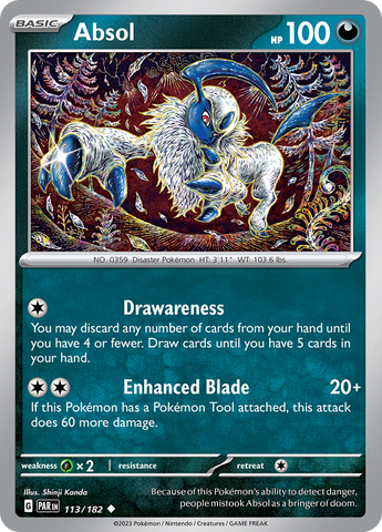 Absol (113/182) [Écarlate et Violet : Faille Paradoxe]