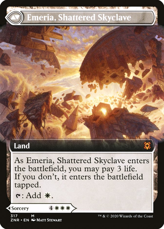 L'Appel d'Emeria // Emeria, Cité brisée (Art étendu) [Zendikar Rising]