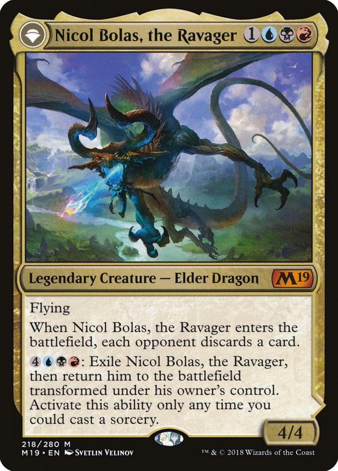 Nicol Bolas, le ravageur // Nicol Bolas, l'Éveillé [Édition de base 2019]