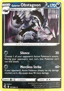 Obstagoon de Galar (161/264) (Holo Cósmico) [Espada y Escudo: Golpe Fusión]
