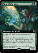 Sabio del laberinto (arte extendido) (foil con efecto ondulado) [Commander de Horizontes modernos 3]