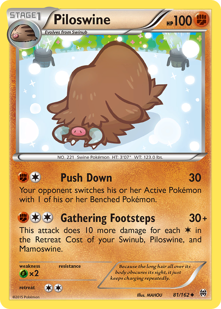 Piloswine (81/162) [XY: Impulsion TURBO]