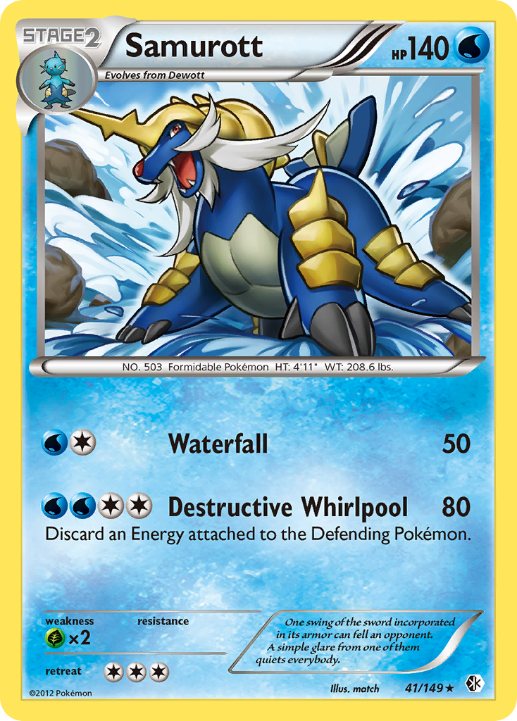 Samurott (41/149) [Noir & Blanc : Frontières Franchies]