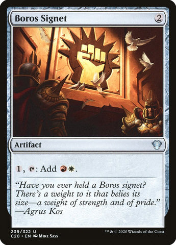 Cachet de Boros [Commander 2020]