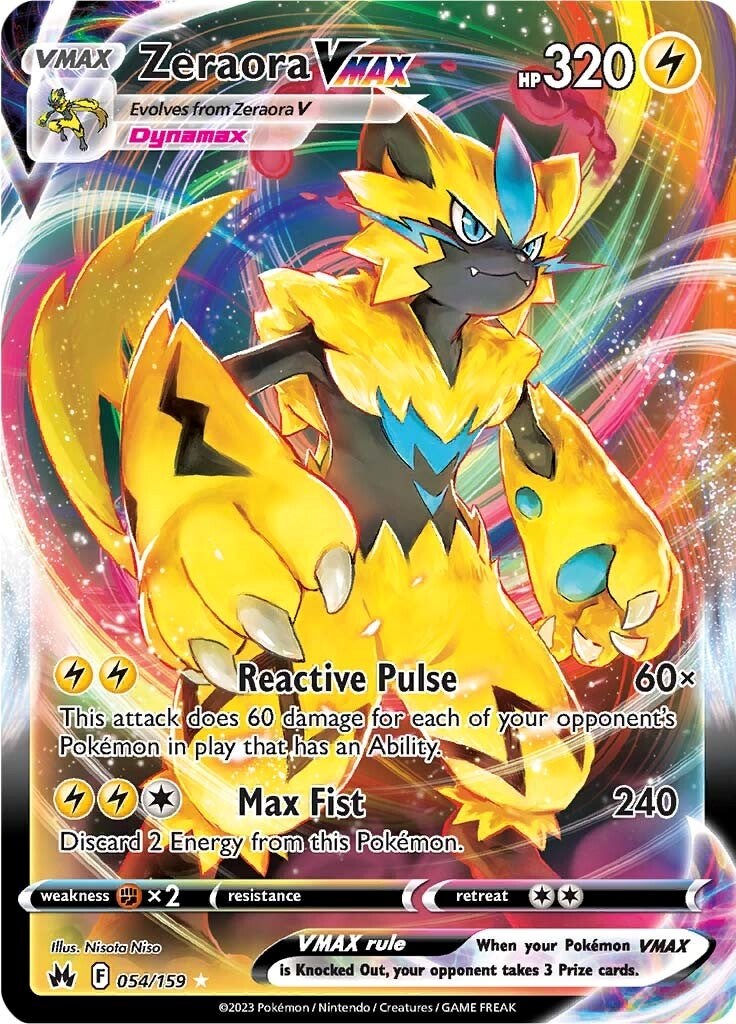 Zeraora VMAX (054/159) [Espada y Escudo: Cénit Supremo]