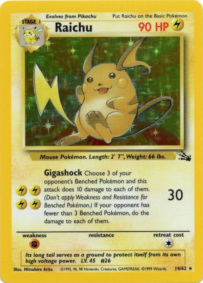 Raichu (14/62) [Fossile illimité]