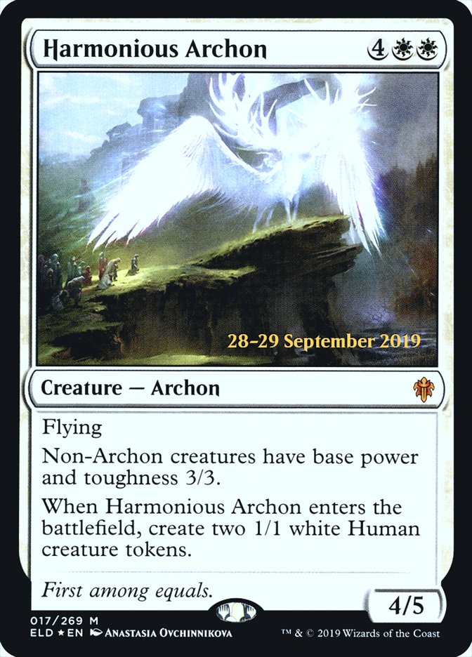 Archonte harmonieux [Cartes promos d'avant-première Le Trône d'Eldraine]