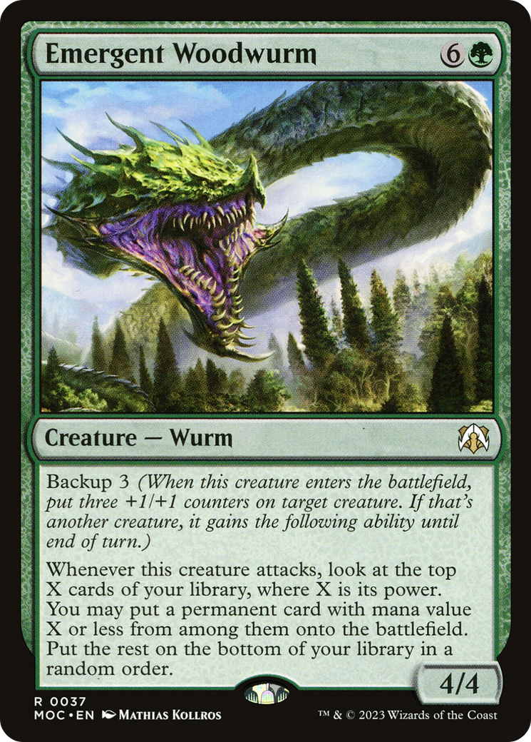 Woodwurm Emergente [March of the Machine Commander]