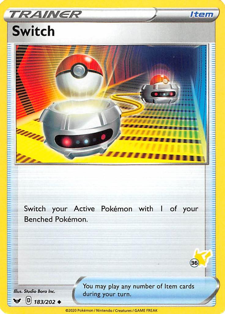 Switch (183/202) (Sello de Pikachu n.º 36) [Battle Academy 2022]