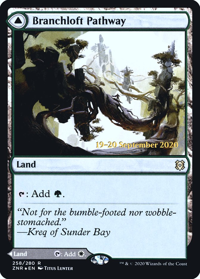 Senda de la Arboleda // Senda Peñascosa [Promociones de Prerelease de Zendikar Rising]
