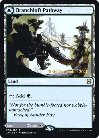 Senda de la Arboleda // Senda Peñascosa [Promociones de Prerelease de Zendikar Rising]