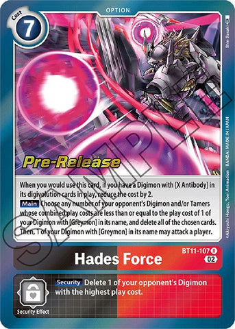 Hades Force [BT11-107] [Promos de Prelanzamiento de Dimensional Phase]