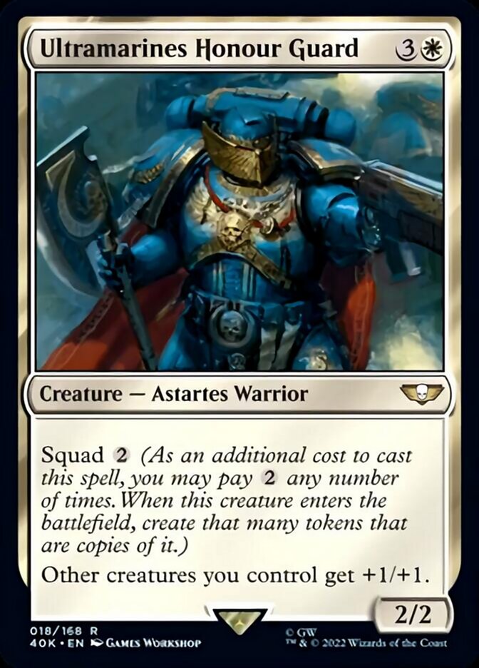 Garde d'honneur Ultramarines (Feuille texturée) [Warhammer 40,000]