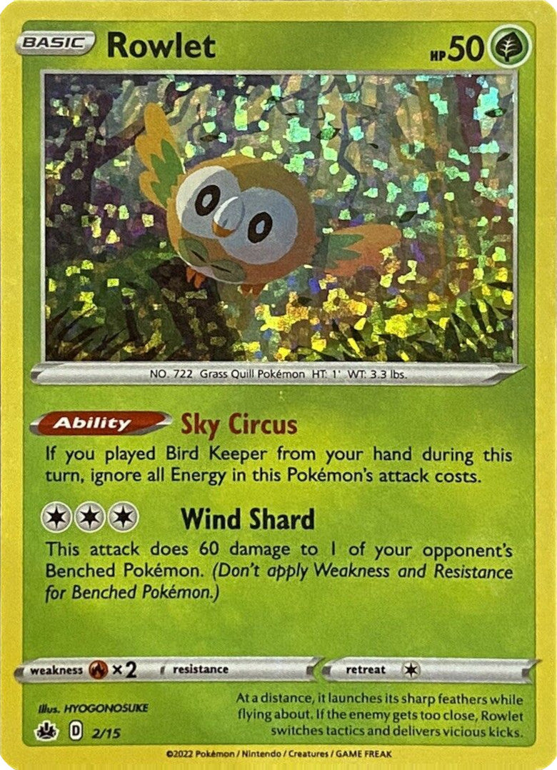 Rowlet (2/15) [Promos de McDonald's: Combate de Parejas]