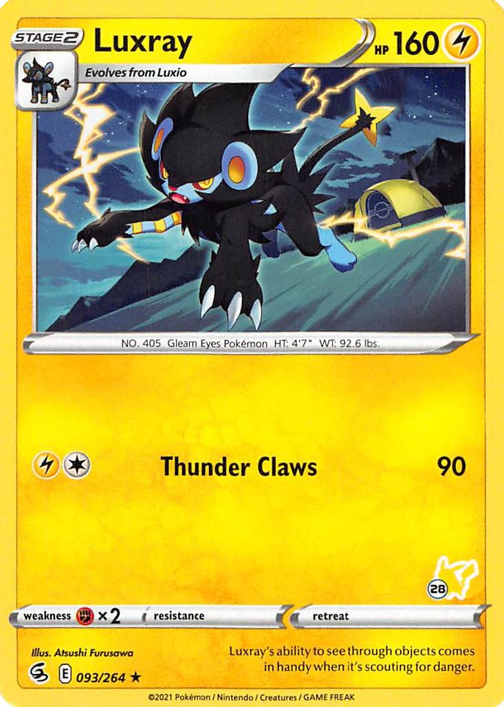 Luxray (093/264) (Sello de Pikachu n.º 28) [Academia de Combate 2022]