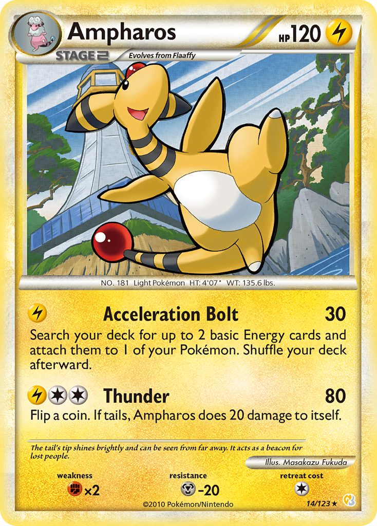 Ampharos (14/123) [HeartGold & SoulSilver: Set de Base]