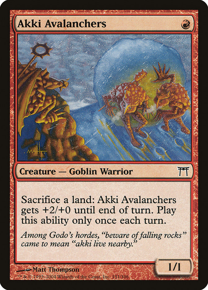 Akki Avalanches [Champions de Kamigawa]