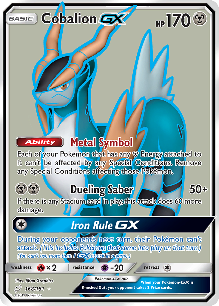 Cobalion GX (168/181) [Sol y Luna: Unión de Aliados]