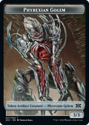 Drake // Golem phyrexian Jeton recto-verso [Double Masters 2022 Jetons]