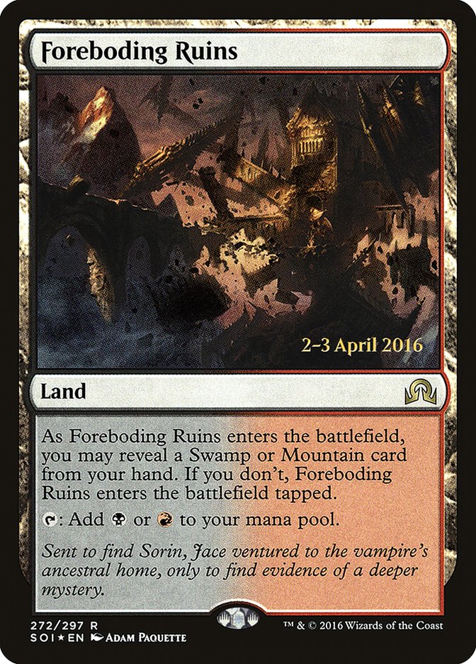 Ruines prémonitoires [Promos d'avant-première Ténèbres sur Innistrad]