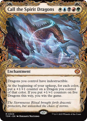 Invocar dragones espirituales (Muestra) [Tarkir: Tormenta de dragones]
