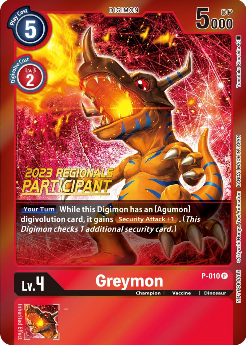 Greymon [P-010] (Participante de los Regionales 2023) [Cartas Promocionales]