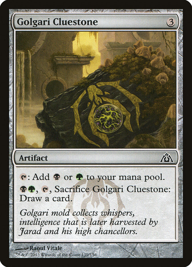 Jeton indice golgari [Labyrinthe du dragon]