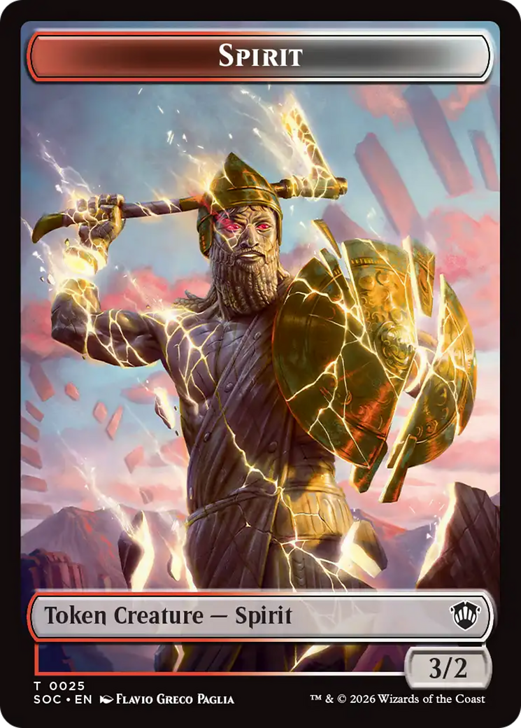 Esprit (0025) // Jeton double face Gredin [Jetons de Commandant Les secrets de Strixhaven]