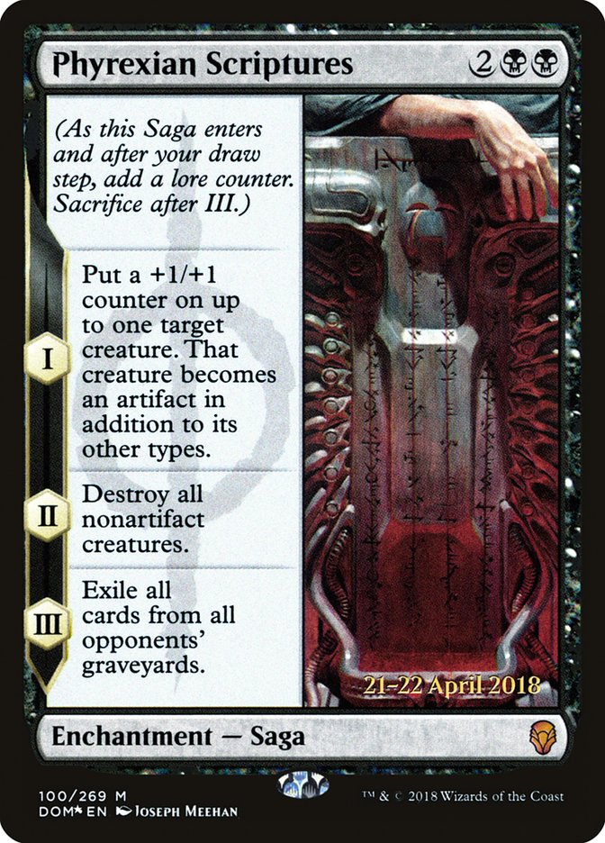 Écritures phyrexianes [Promos d'avant-première Dominaria]