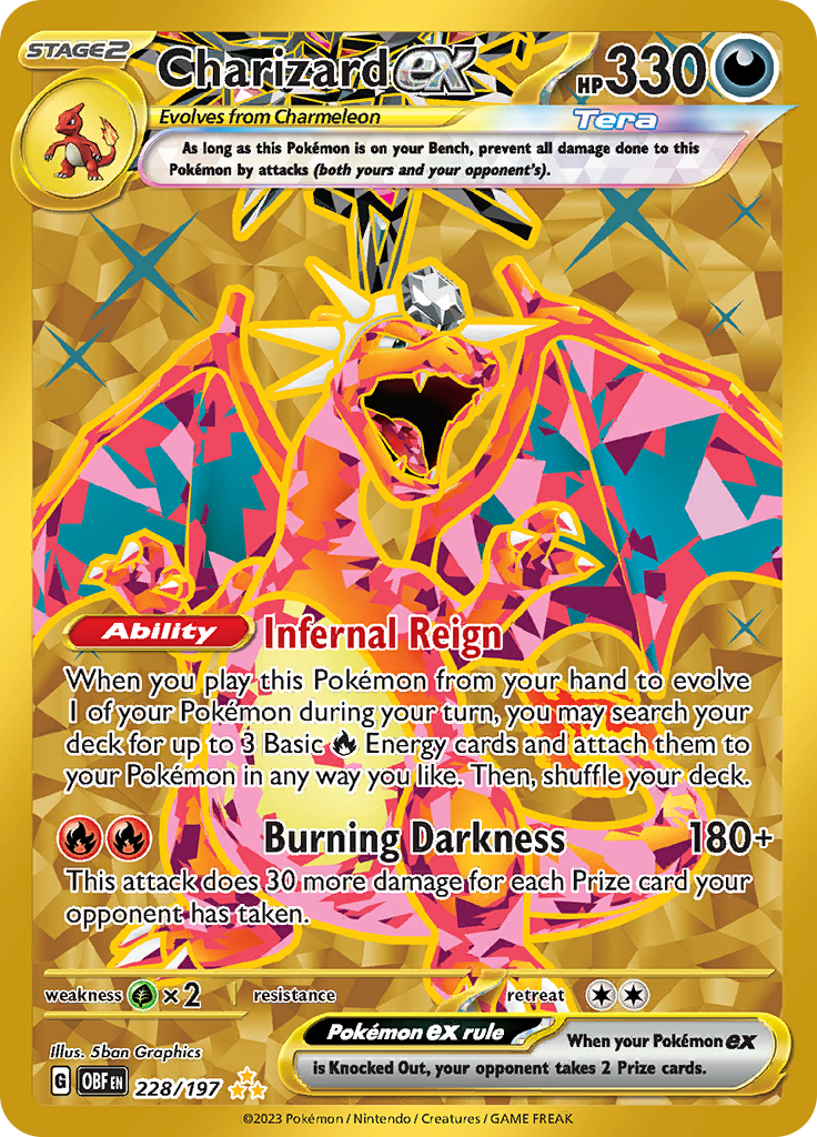 Charizard ex (228/197) [Escarlata y Púrpura: Llamas Obsidianas]