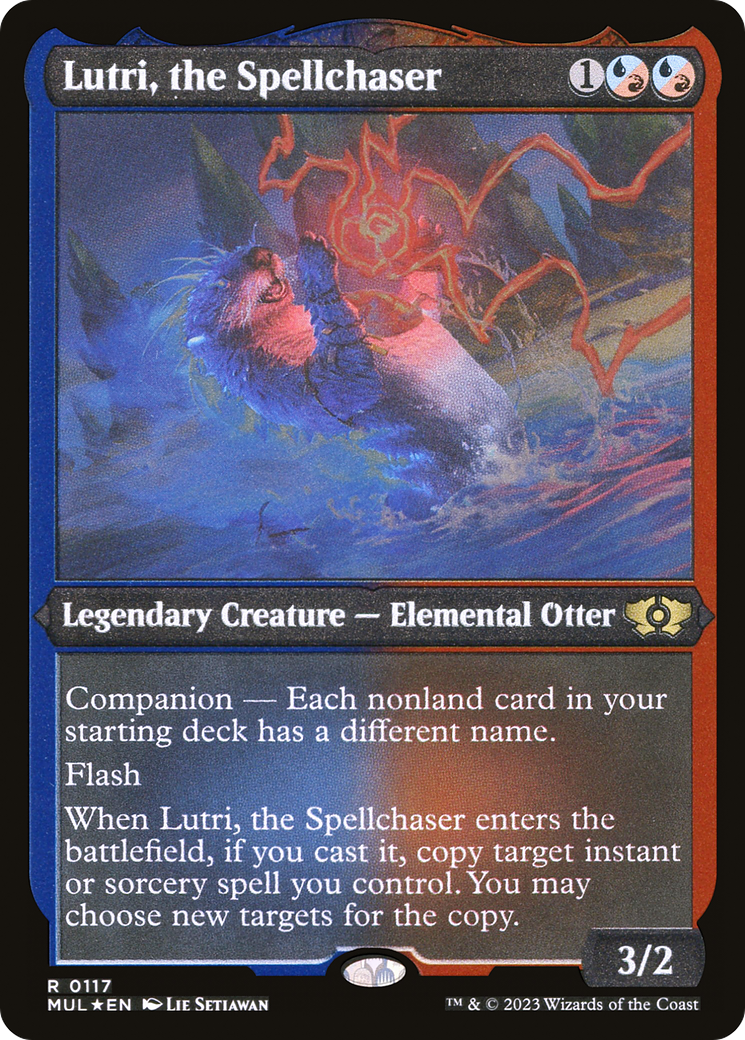 Lutri, la Cazadora de Hechizos (Grabado foil) [Leyendas del Multiverso]