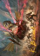 Libérateur, battlethoptère d'Urza Carte artistique (signature estampée or) [Série artistique Les Frères d'Urza]