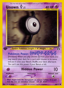 Unown [I] (68/75) [Neo Genesis Primera Edición]