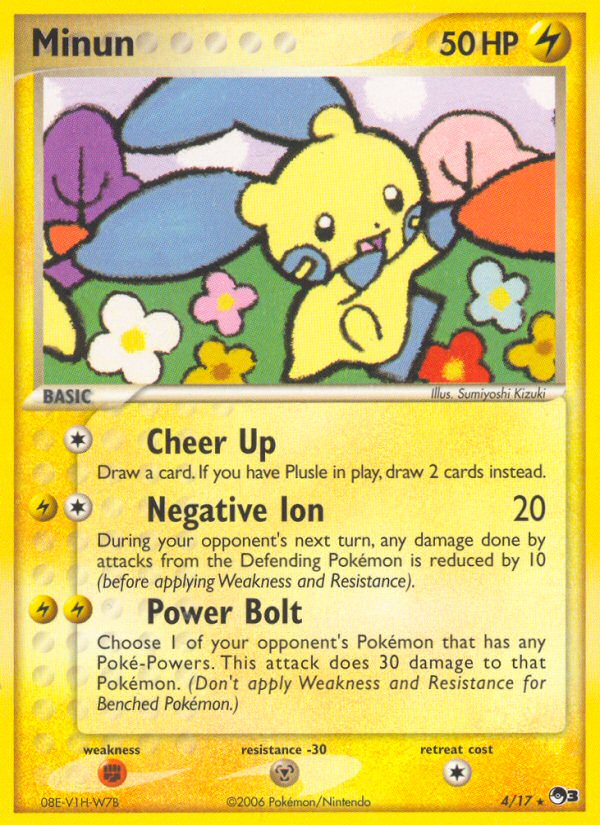 Minun (17/100) [POP Series 3]