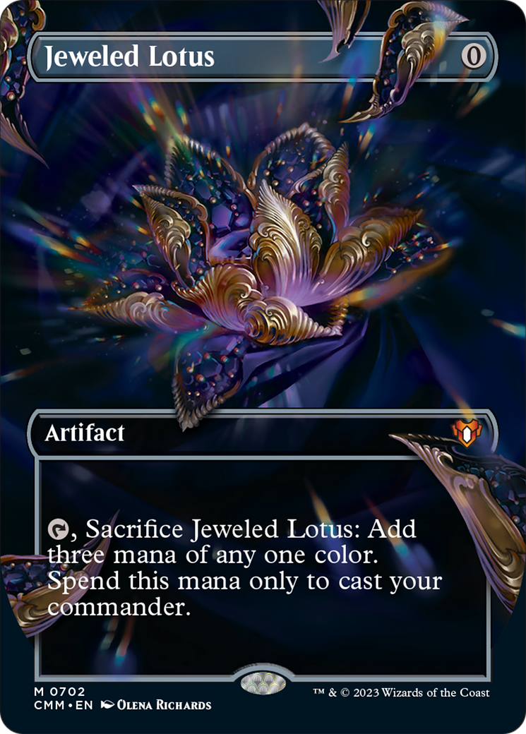 Lotus serti (cadre sans bordure brisé) [Commander Masters]
