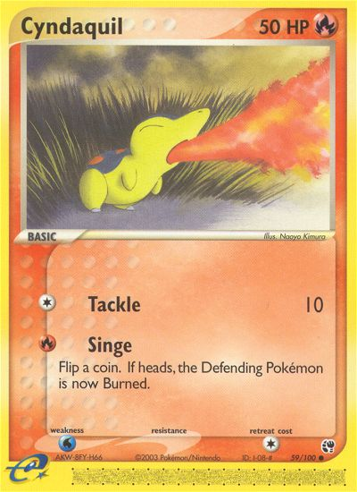Cyndaquil (59/100) [EX: Tormenta de Arena]