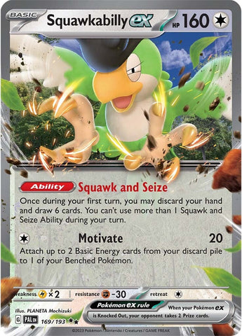 Squawkabilly ex (169/193) [Escarlata y Púrpura: Evolución en Paldea]