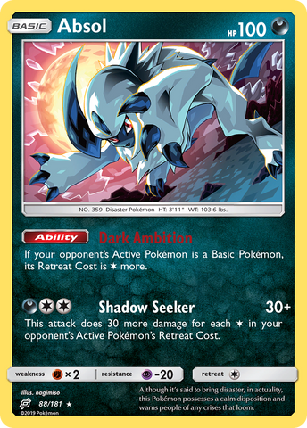 Absol (88/181) [Soleil et Lune : Duo de Choc]