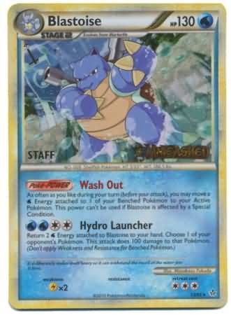 Tortank (13/95) (Promo pré-lancement du personnel) [HeartGold & SoulSilver: Black Star Promos]