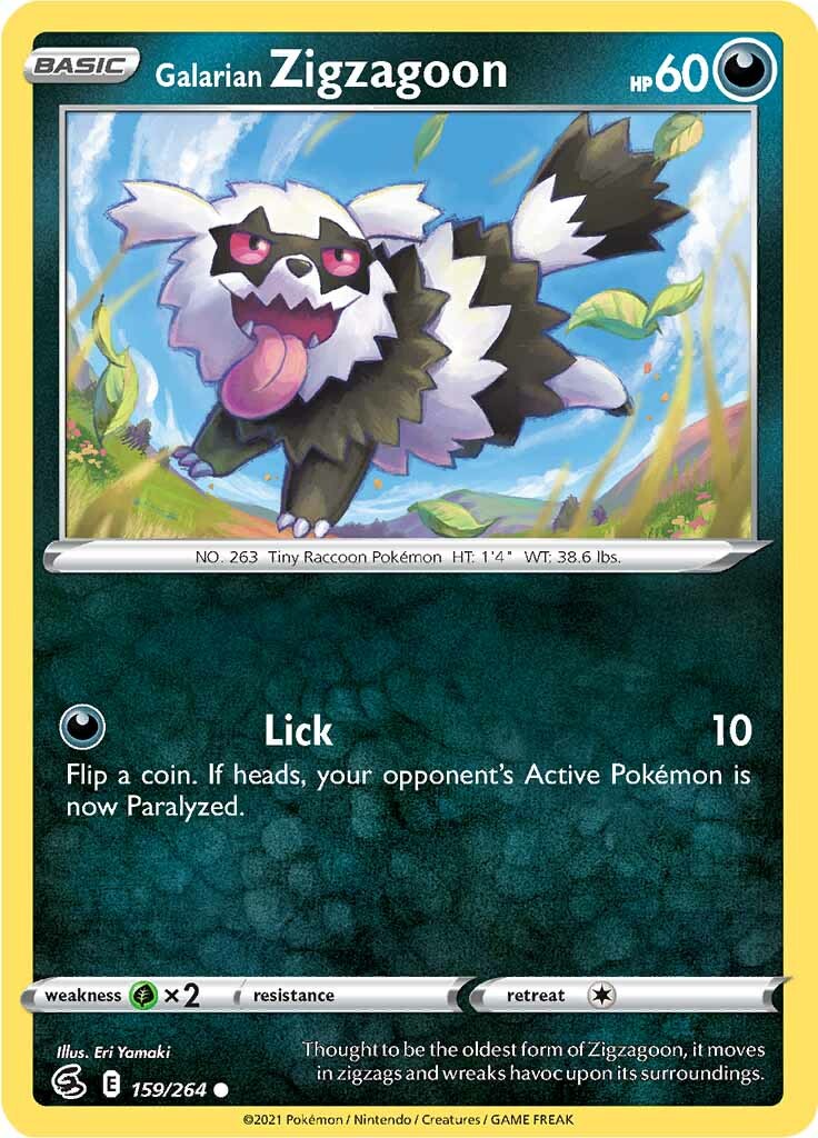 Zigzagoon de Galar (159/264) [Espada y Escudo: Golpe Fusión]
