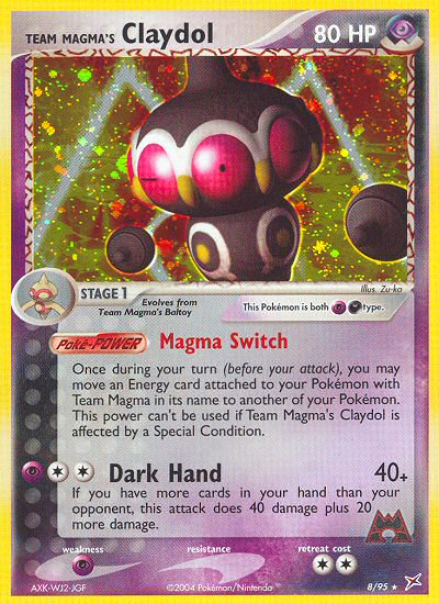 Claydol du personnel de la Team Magma (8/95) [EX : Team Magma vs Team Aqua]