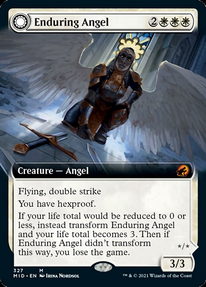 Ángel inquebrantable // Ejecutora angelical (Arte extendido) [Innistrad: Cacería de Medianoche]