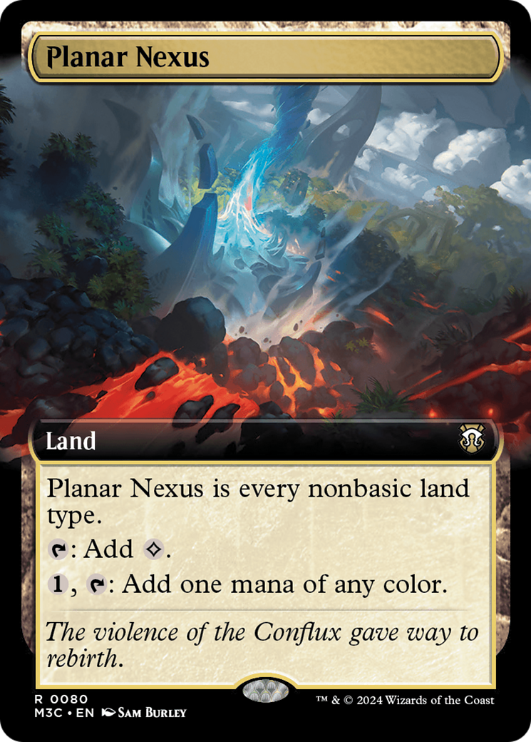 Nexus planaire (Extended Art) (Feuille chatoyante) [Modern Horizons 3 Commander]