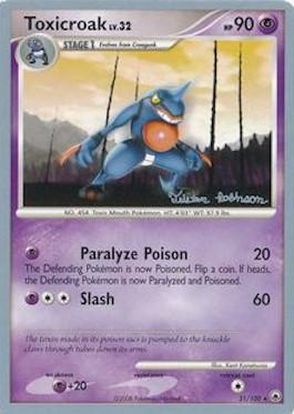 Toxicroak LV.32 (31/100) (Intimidación - Tristan Robinson) [Campeonatos Mundiales 2008]